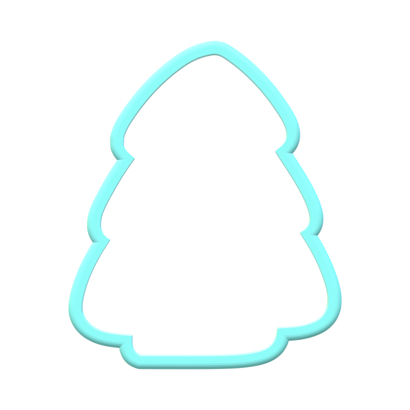 Christmas Cake Tree Cookie Cutter | STL File