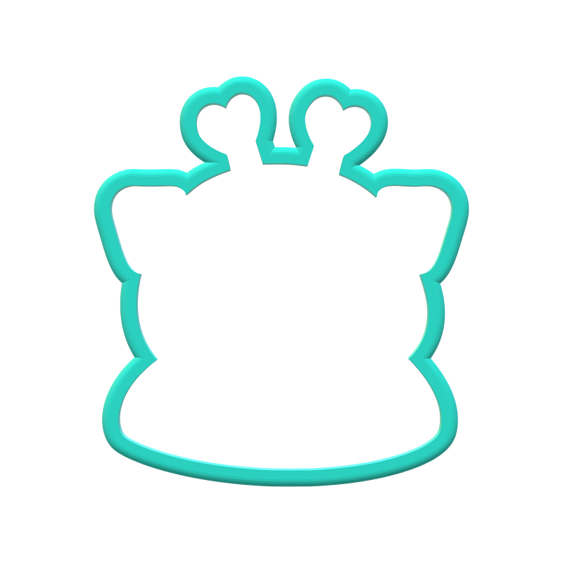 Valentine Pug Dog Cookie Cutters | Digital Download STL Files