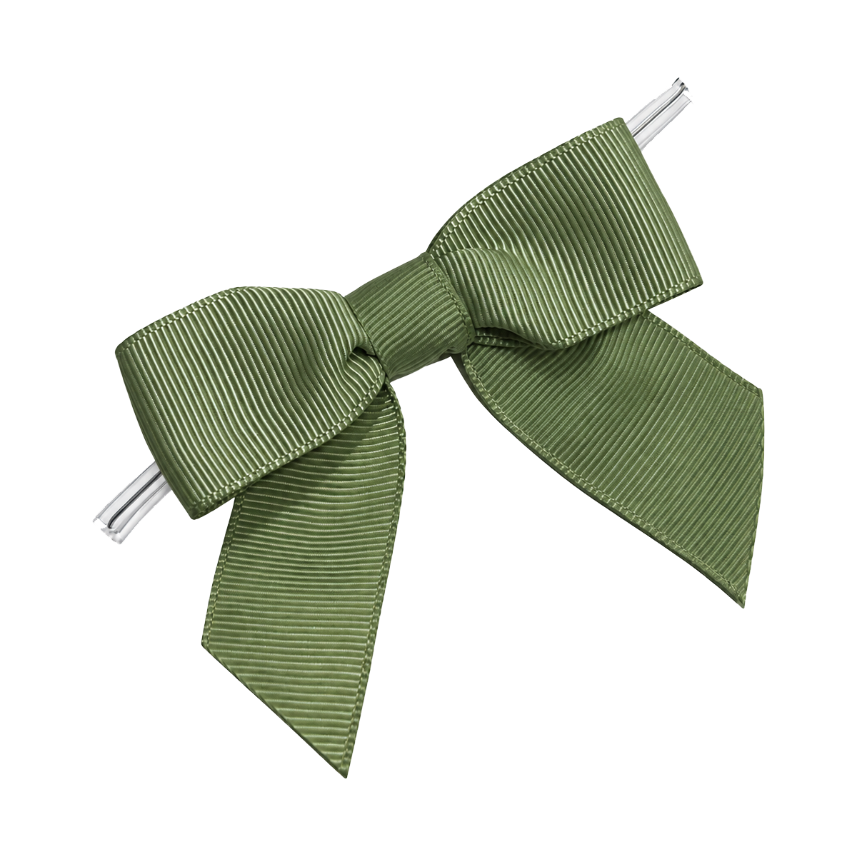 Spring Moss Pre-Tied Bow w/Wire