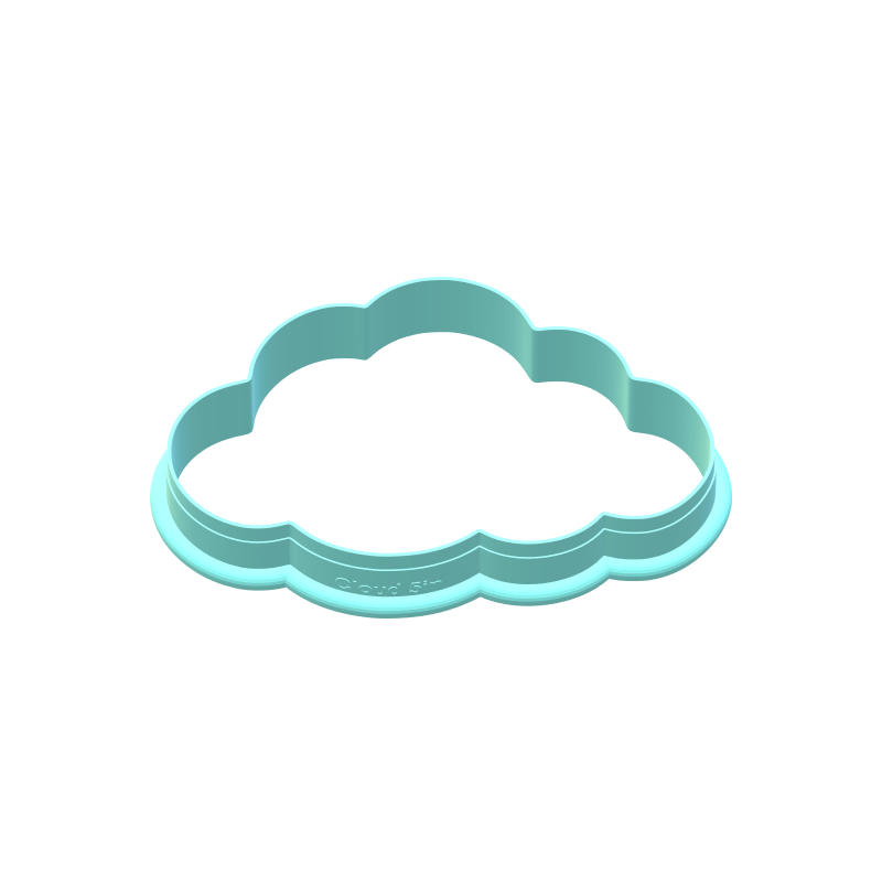 Cloud Cookie Cutter | STL File