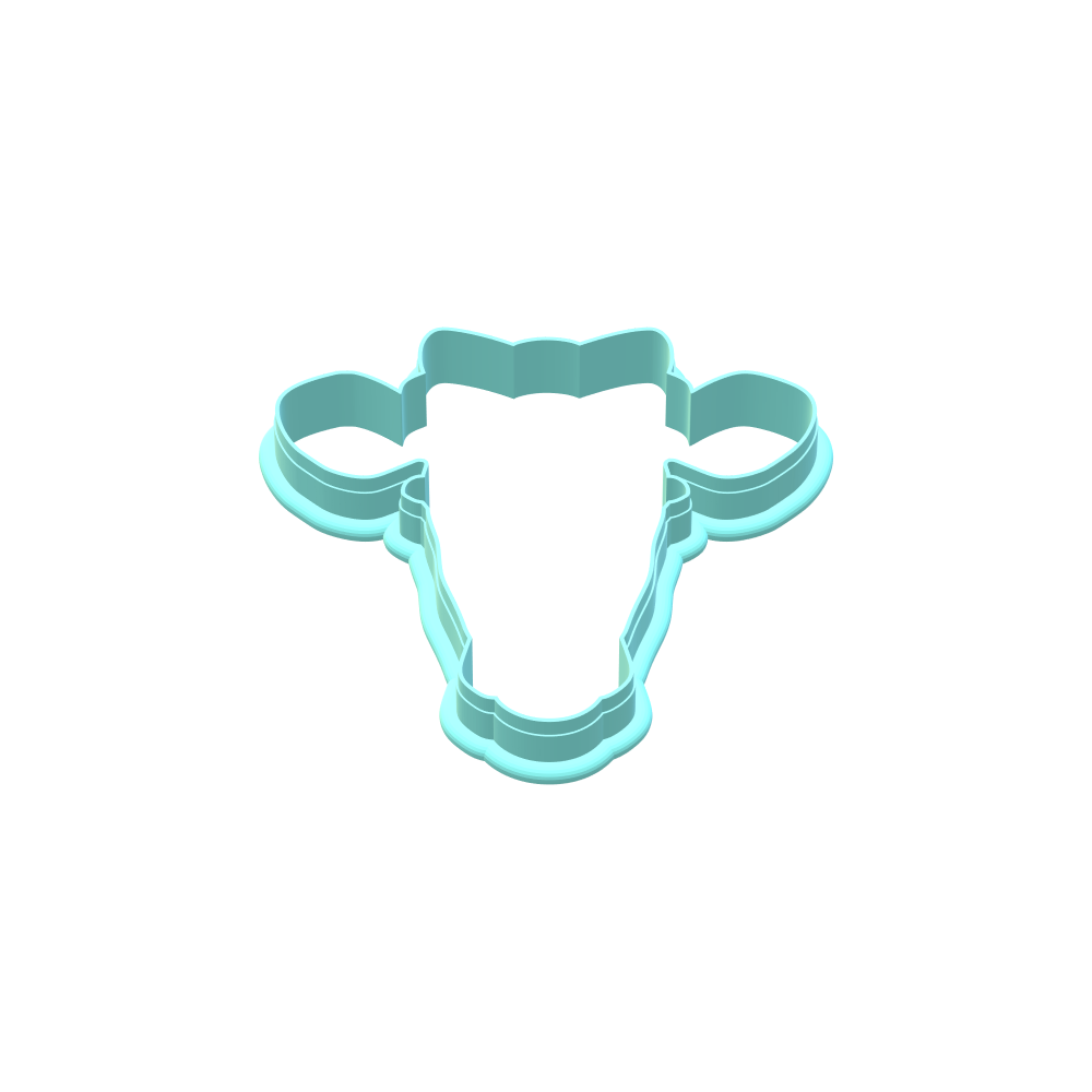 Cow With Bow Cookie Cutters | STL File