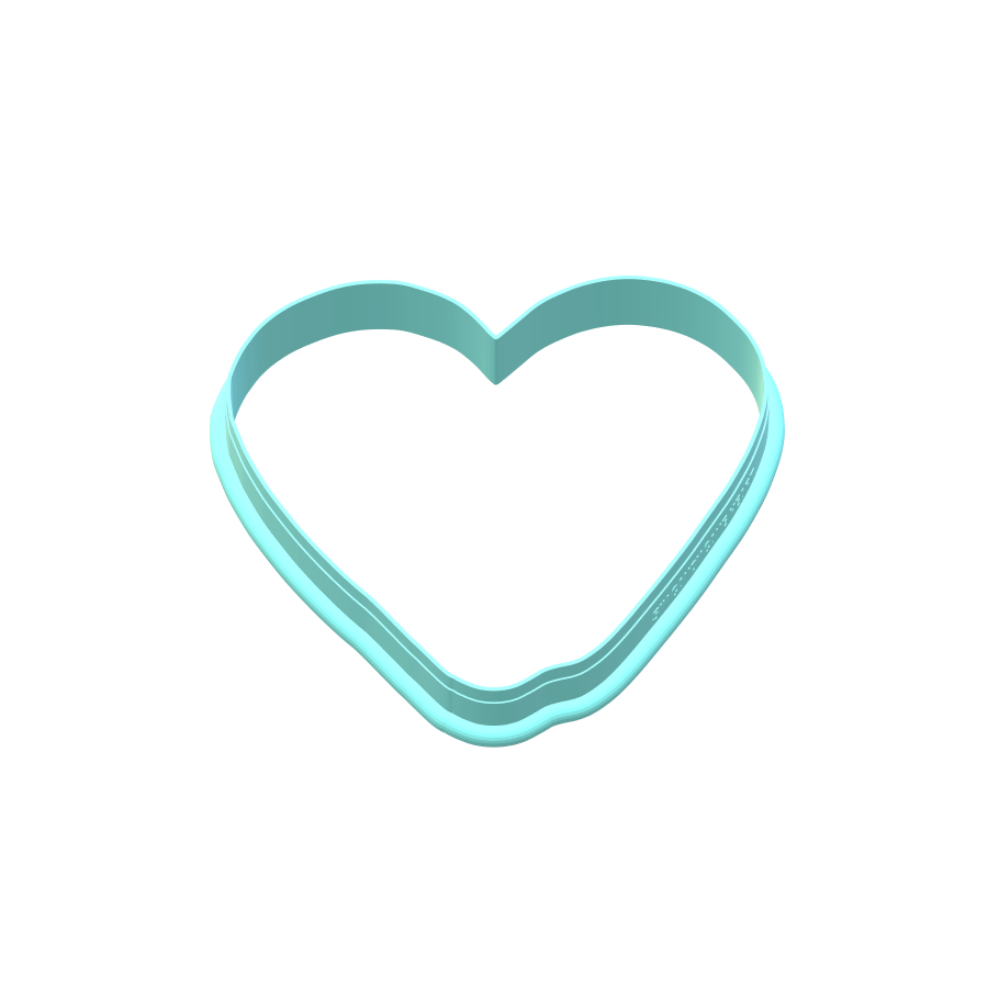 Candy Cane Heart Cookie Cutters | Digital Download STL Files