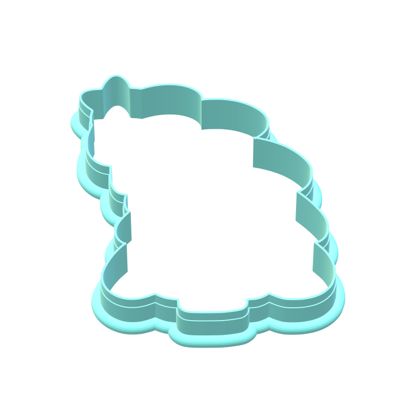 Leaning Christmas Tree Cookie Cutter | STL File