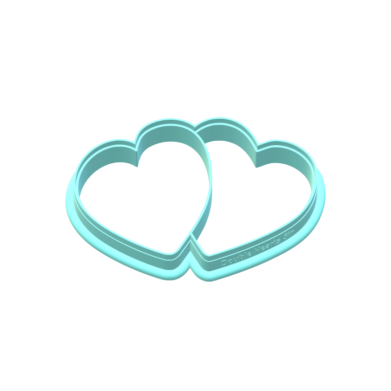 Double Hearts Cookie Cutters | STL Files