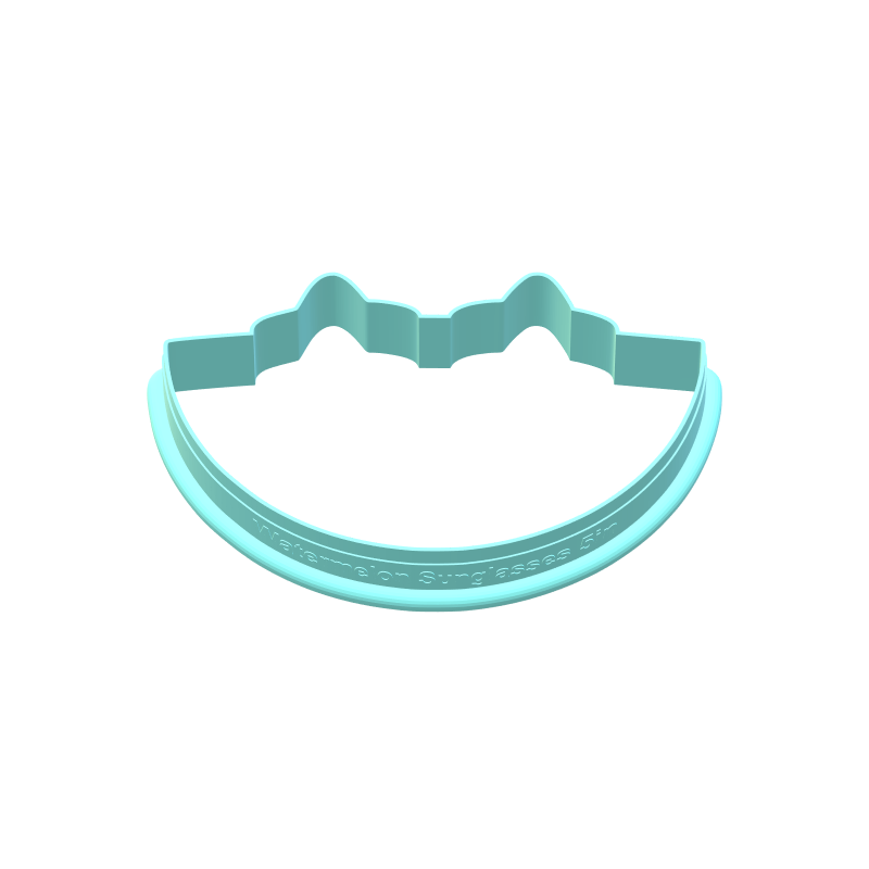 Watermelon with Sunglasses Cookie Cutters | STL File
