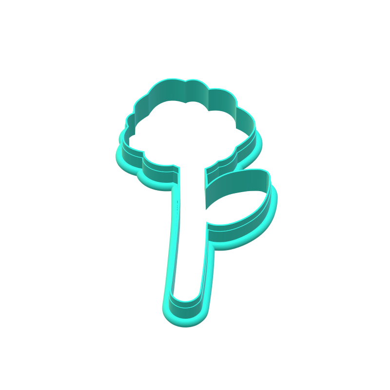 Long Stem Rose Cookie Cutters | Digital Download STL Files