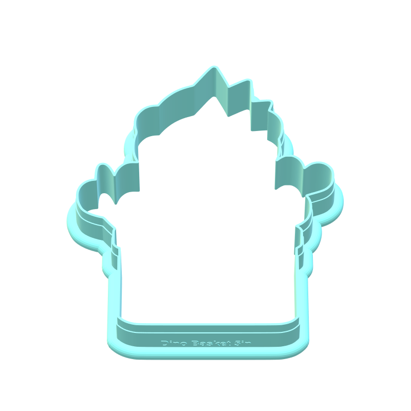 Valentines Dino Heart Basket Cookie Cutters | Digital Download STL Files