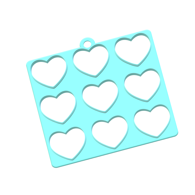Candy Heart Cookie Cutters | 7-Single Cutters & 3-Multi Cutters Included | STL File