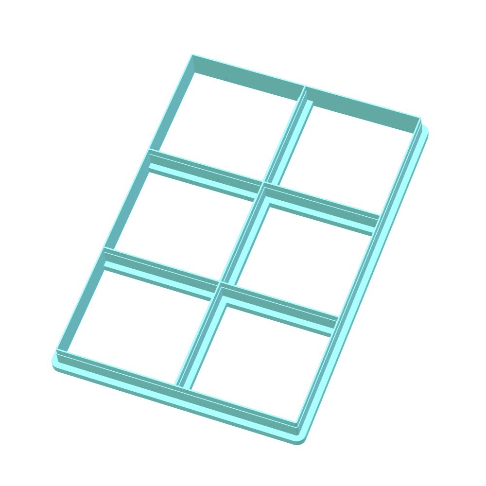 Square Cookie Cutters | 10-Single Cutters & 9-Multi Cutter Options