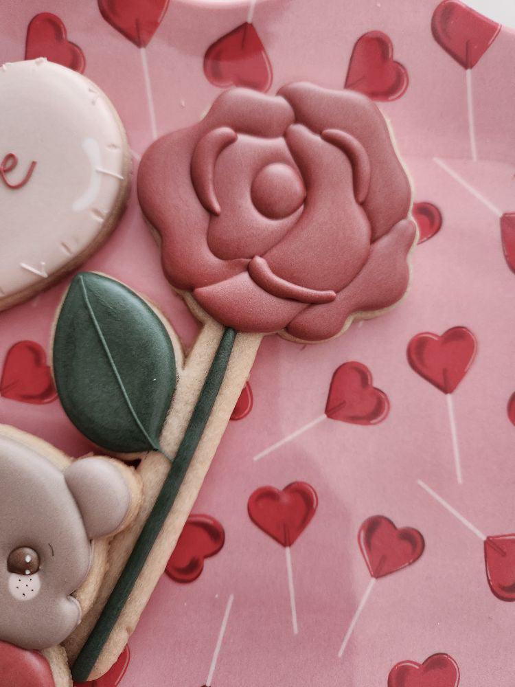 Long Stem Rose Cookie Cutters