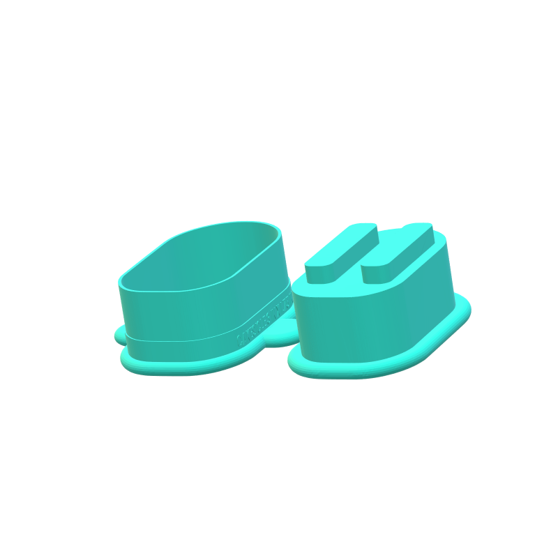 Cakesicle Mold with Filling Embosser | Medium 2.5in x 1.5in Cutter, Popper and Tray Options