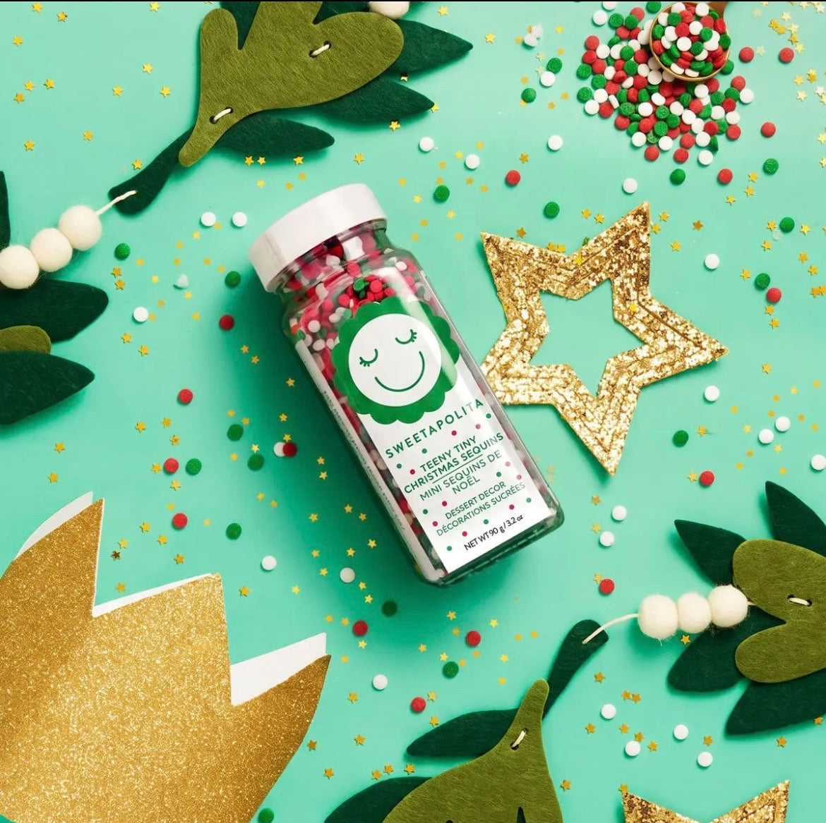 Teeny Tiny Christmas Sequins by Sweetapolita