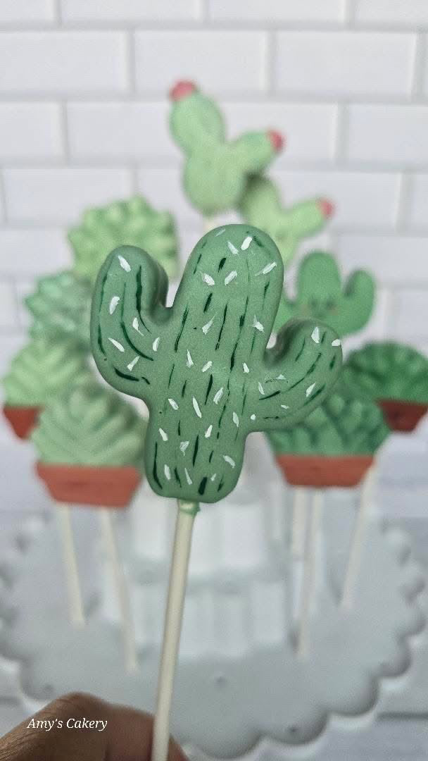 Cactus 2 Cake Pop Mold |Deluxe Cutter, Popper, and Tray Option