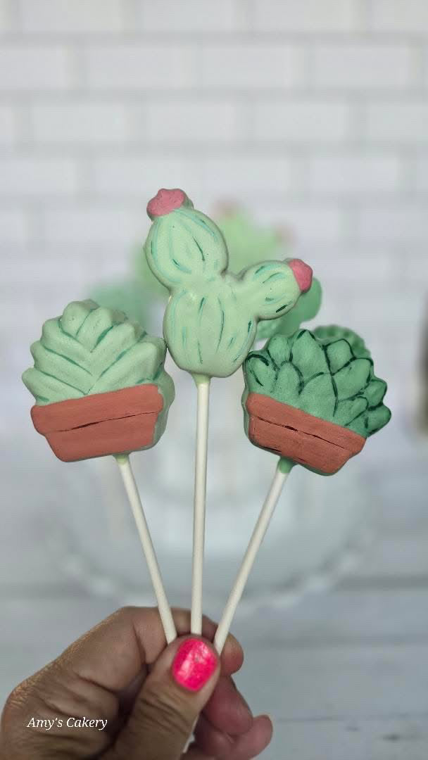 Cactus 1 Cake Pop Mold |Deluxe Cutter, Popper, and Tray Option