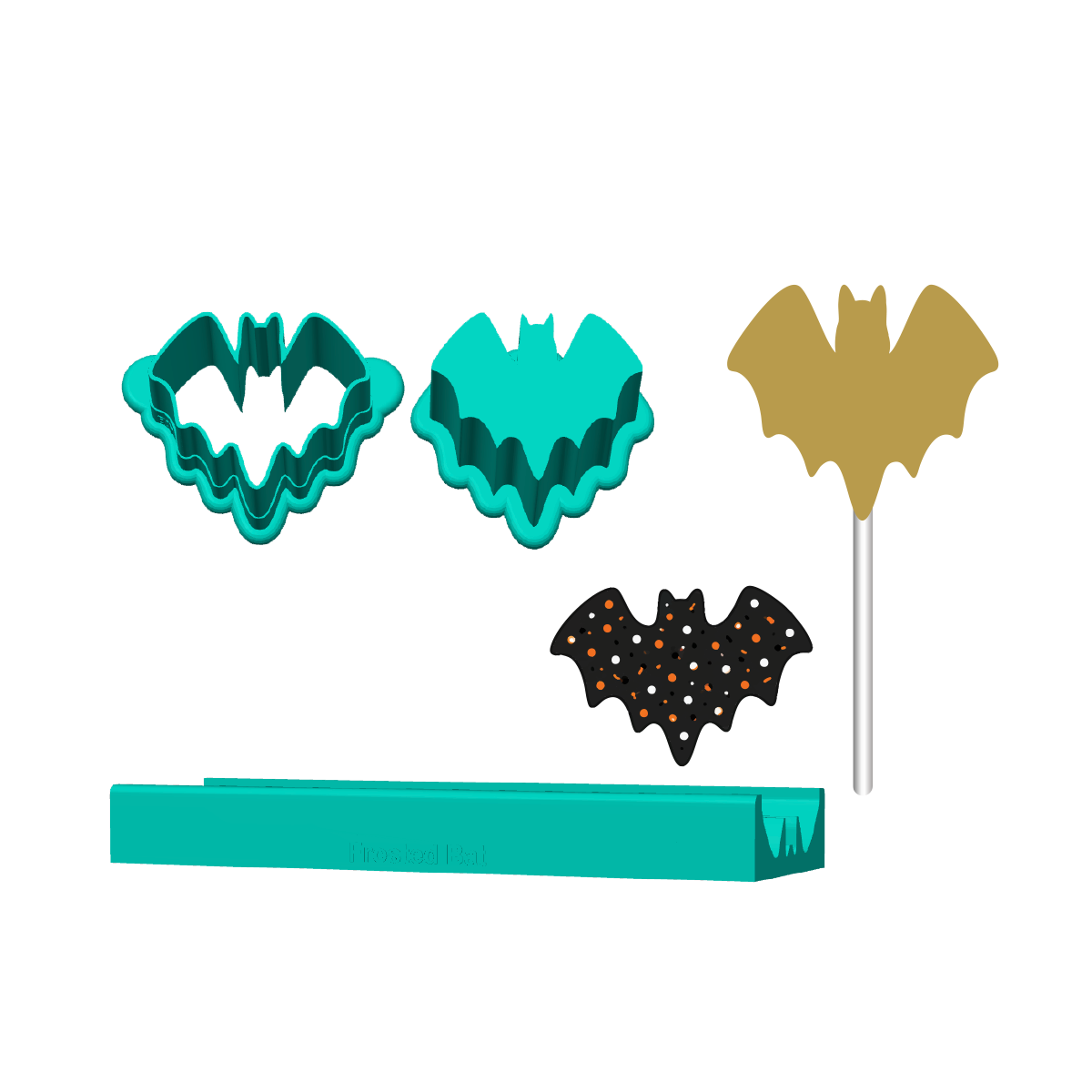 Halloween Frosted Animal Cake Pop Molds | Cutter, Popper, and Tray Options