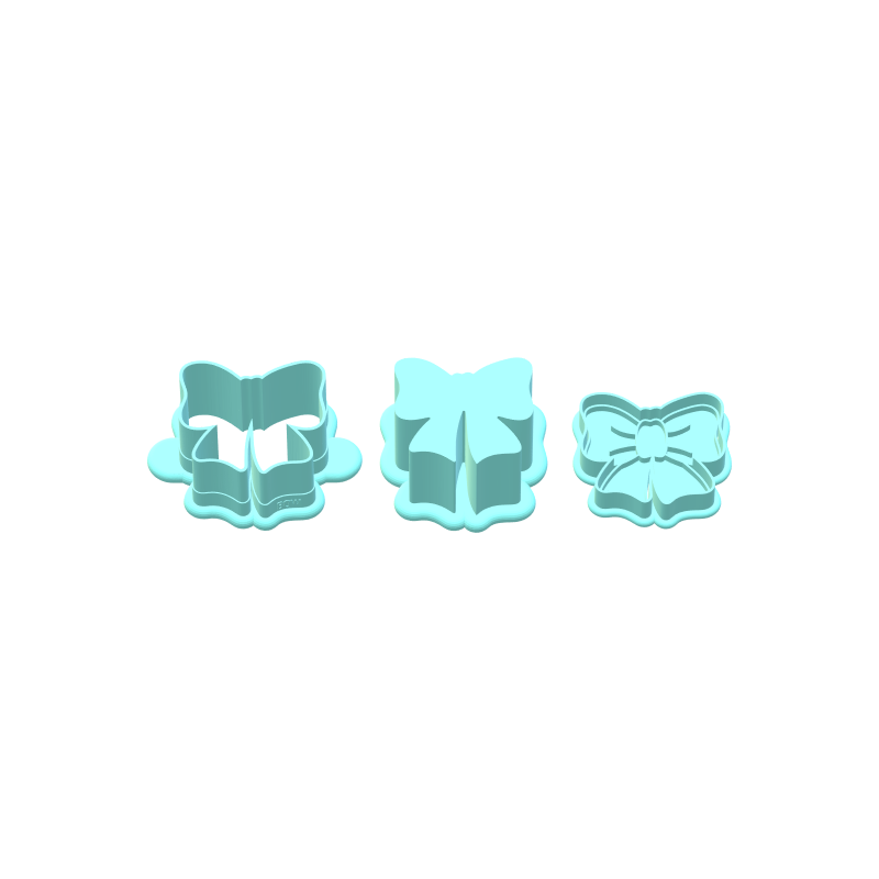 Bow Cake Pop Mold with Fondant Stamp | Deluxe Cutter, Popper, and Tray Option
