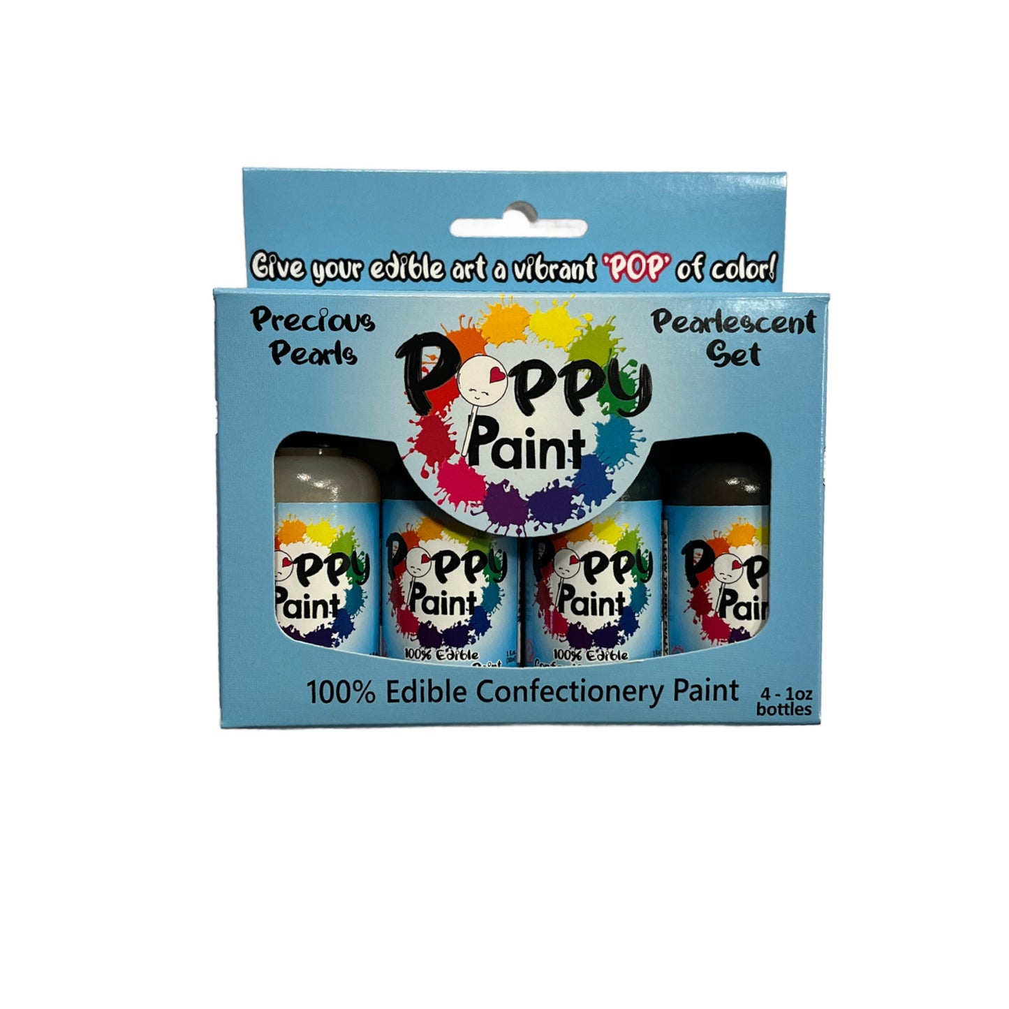 4 Piece Precious Pearls Poppy Paint Set
