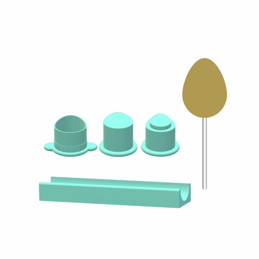 Stuffed Easter Egg Cake Pop Mold with Filling Embosser