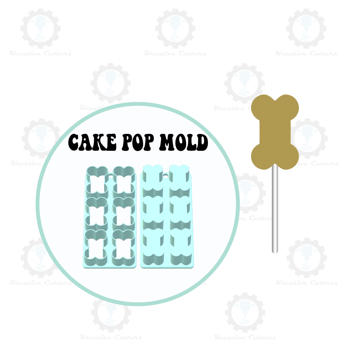 Dog Bone Cake Pop Mold | Single or Multi-popper