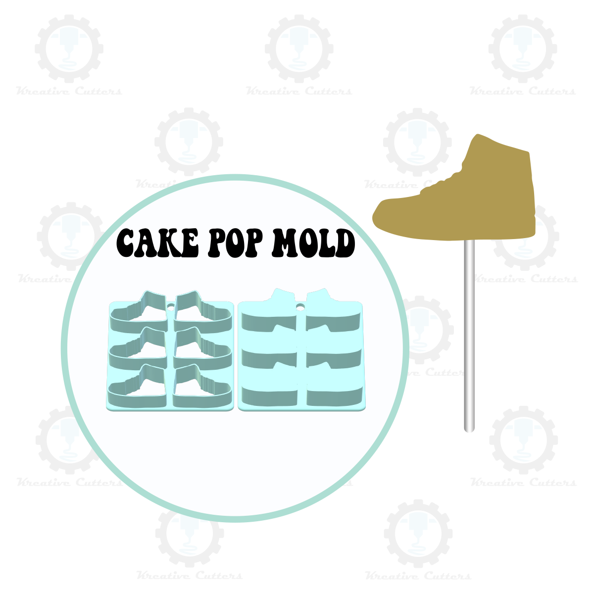High Top Shoe Cake Pop Mold | Single or Multi-popper