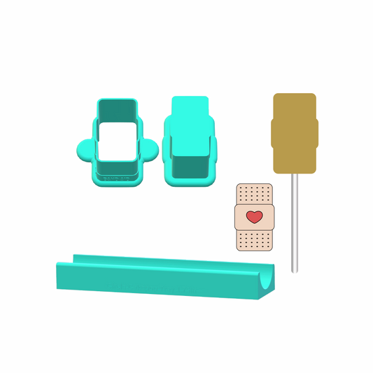 Band Aid Cake Pop Mold |Deluxe Cutter, Popper, and Tray Option