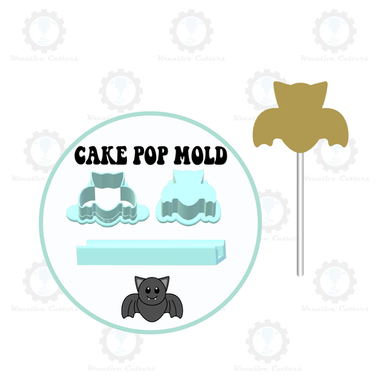Bat Cake Pop Mold | Deluxe Cutter, Popper, and Tray Option