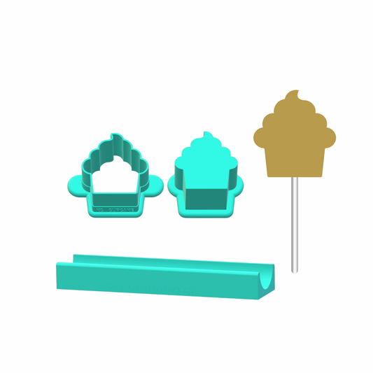Cupcake Cake Pop Mold |Deluxe Cutter, Popper, and Tray Option