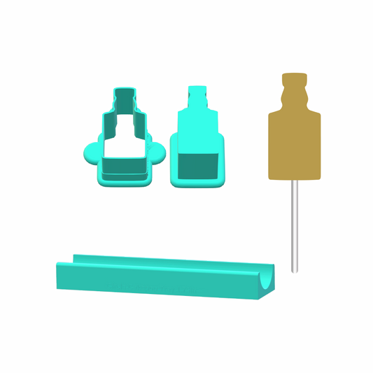 Whiskey Bottle Cake Pop Mold |Deluxe Cutter, Popper, and Tray Option