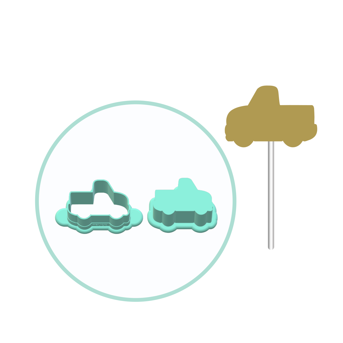 Truck Cake Pop Mold | Deluxe Cutter, Popper