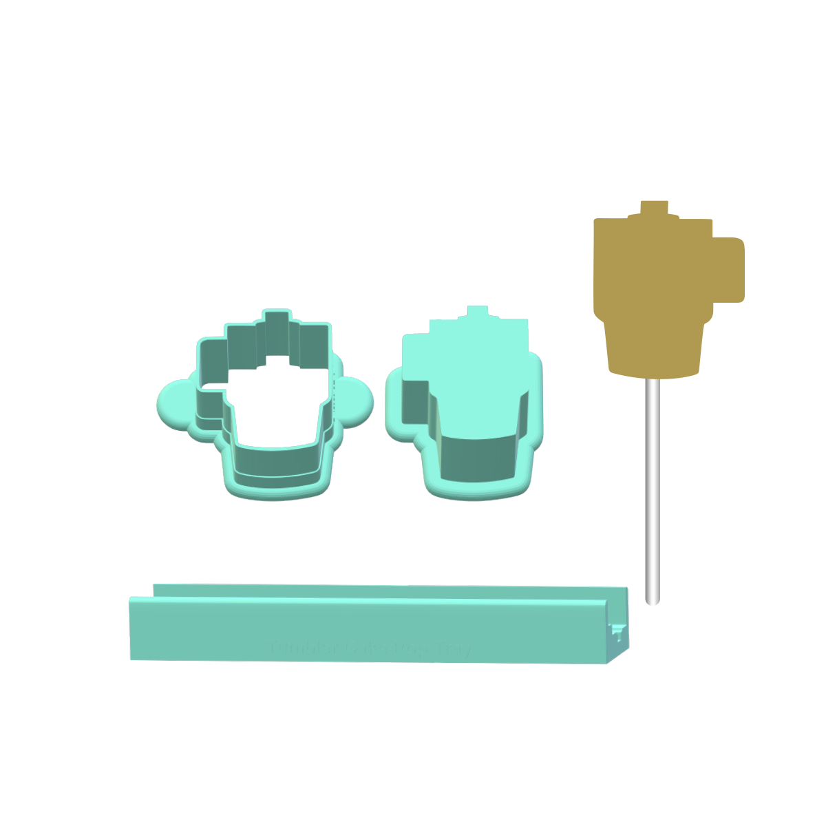 Tumbler Cake Pop Mold | Deluxe Cutter, Popper, and Tray Option