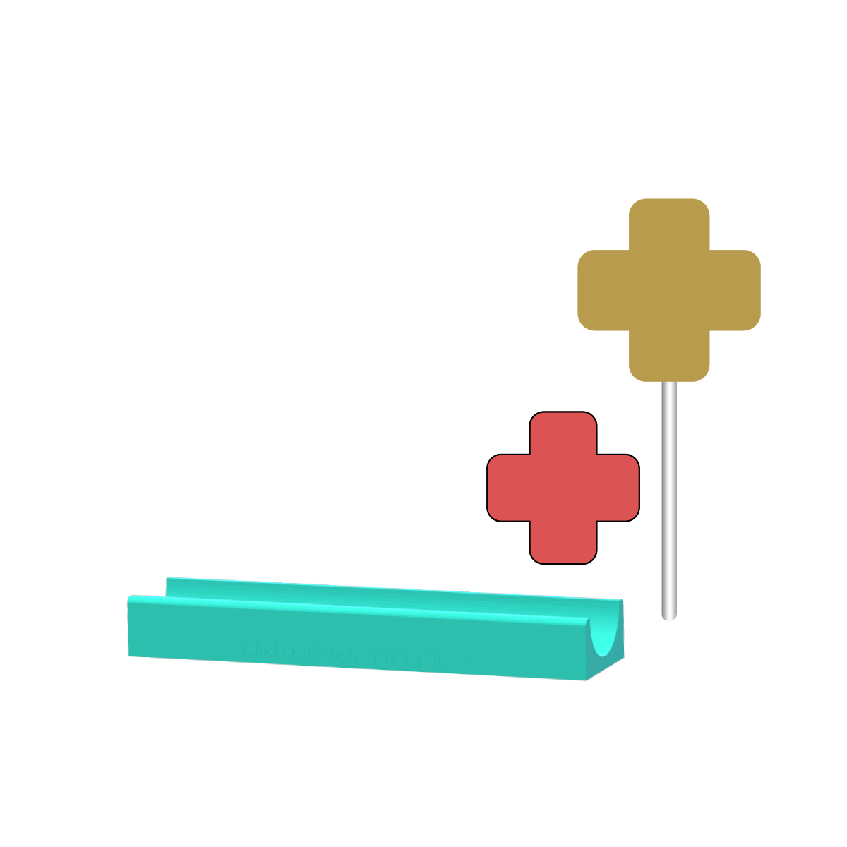 Nurse Cross Cake Pop Mold |Deluxe Cutter, Popper, and Tray Option