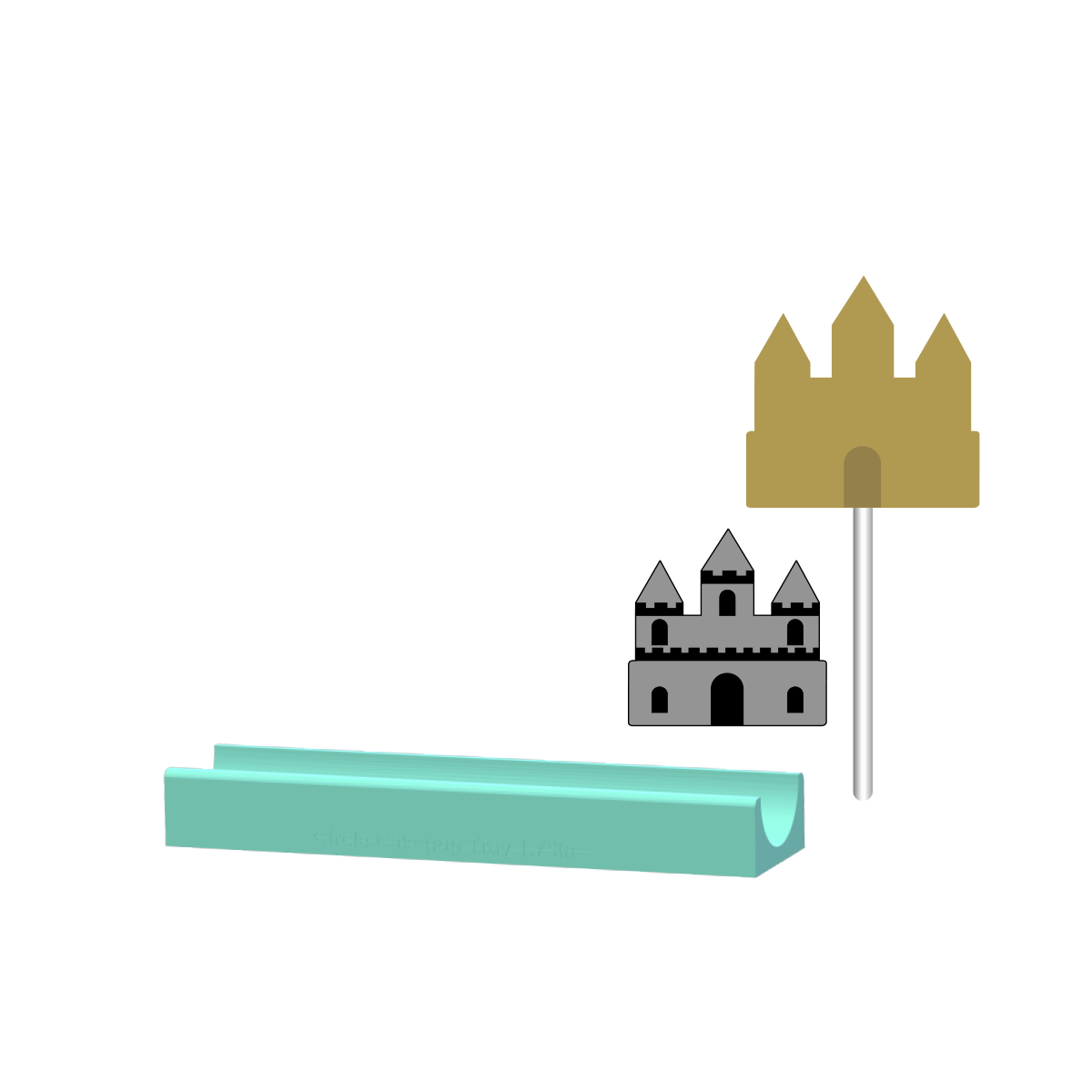 Castle Cake Pop Mold |Deluxe Cutter, Popper, and Tray Option