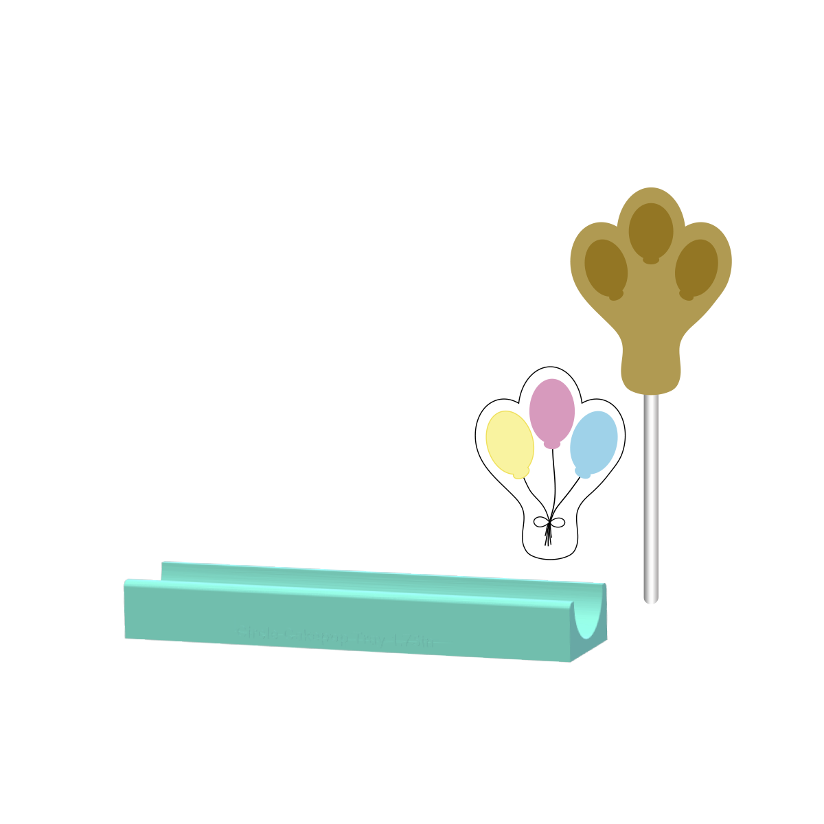 Balloons Cake Pop Mold |Deluxe Cutter, Popper, and Tray Option