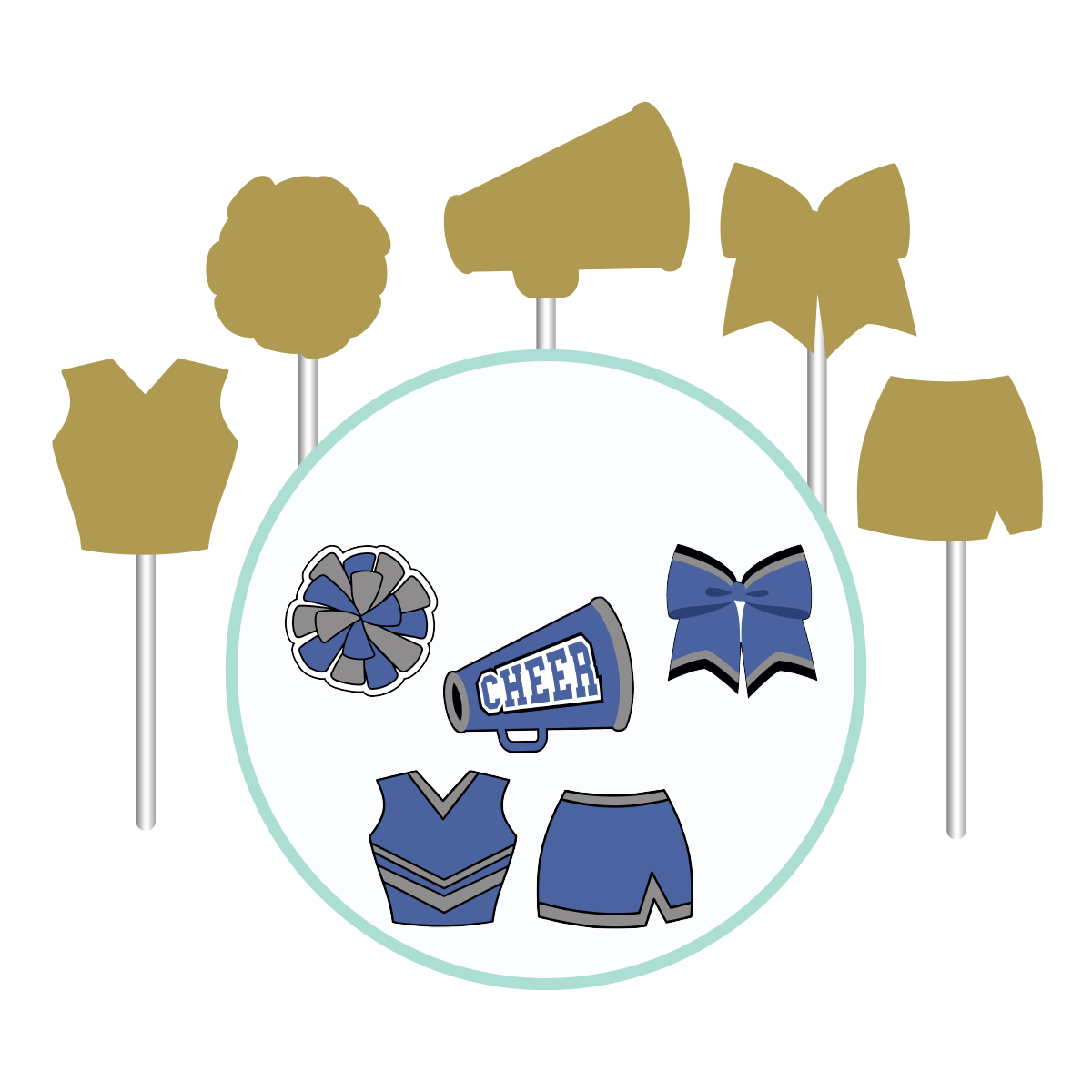 Cheer Cake Pop Molds | Deluxe Cutter, Popper
