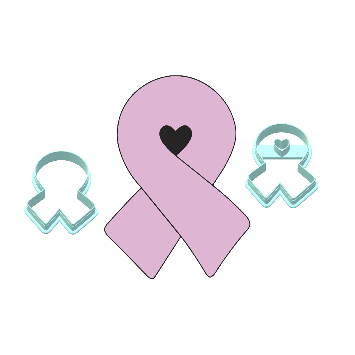 Cancer Ribbon Cookie Cutters