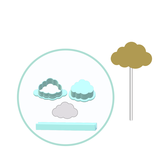 Cloud Cake Pop Mold | Deluxe Cutter, Popper, and Tray Option