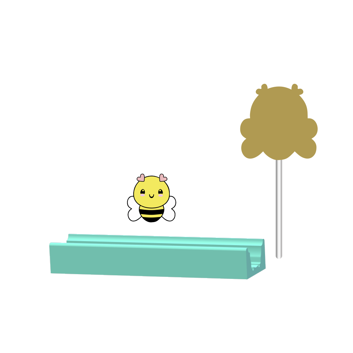 Valentines Bumblebee Cake Pop Mold | Deluxe Cutter, Popper, and Tray Option