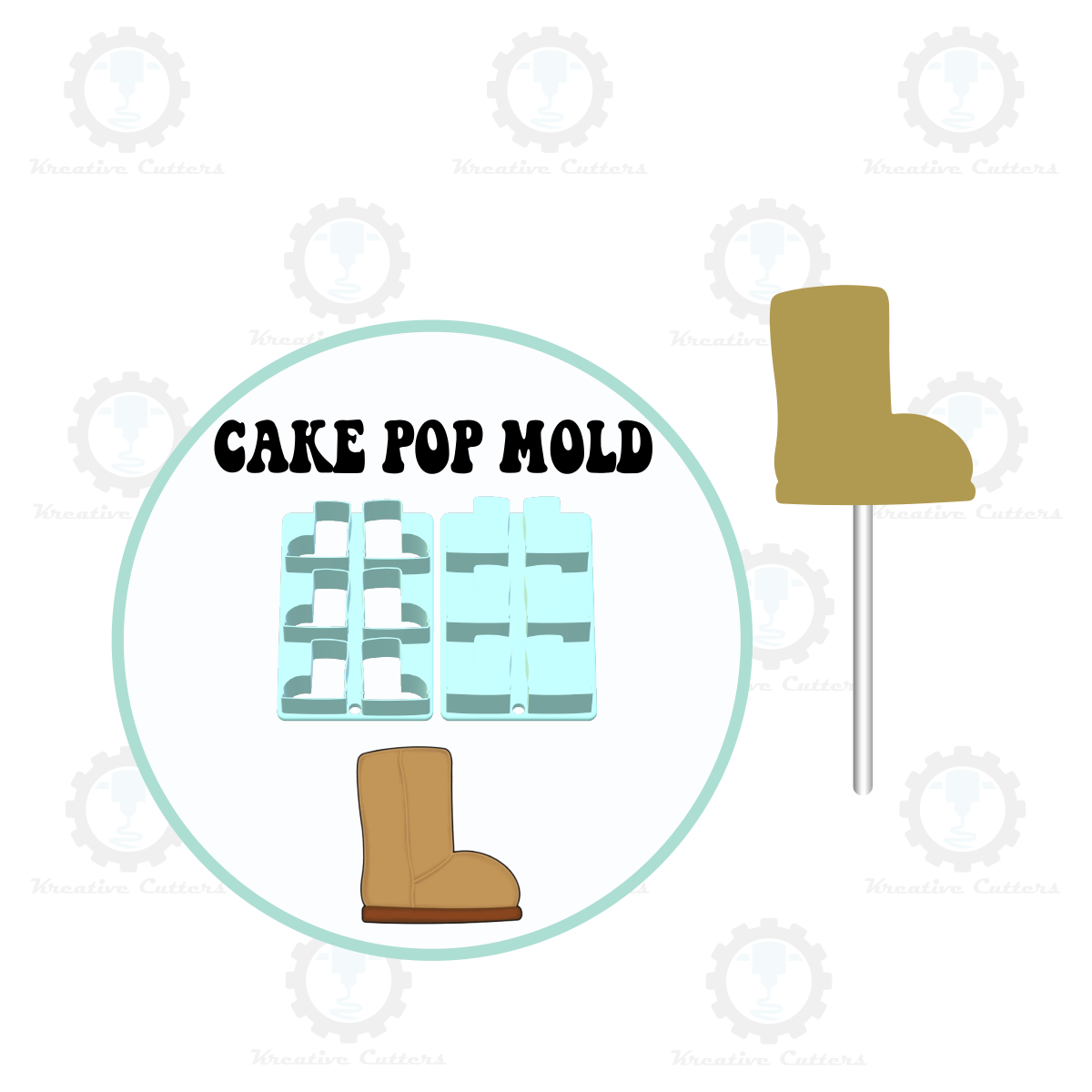 Winter Boot Cake Pop Mold | Single or Multi-popper