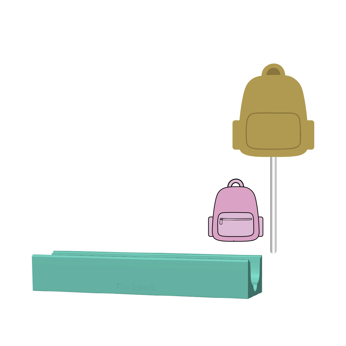 Backpack Cake Pop Mold |Deluxe Cutter, Popper, and Tray Option