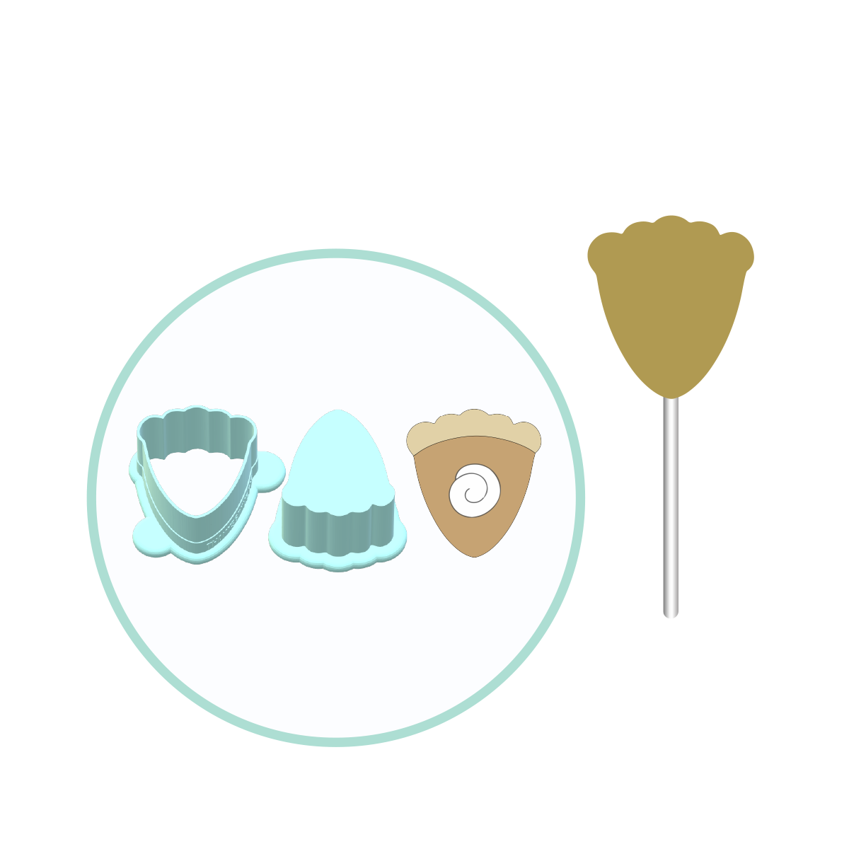 Thanksgiving Pie Cake Pop Mold | Deluxe Cutter, Popper, and Tray Option