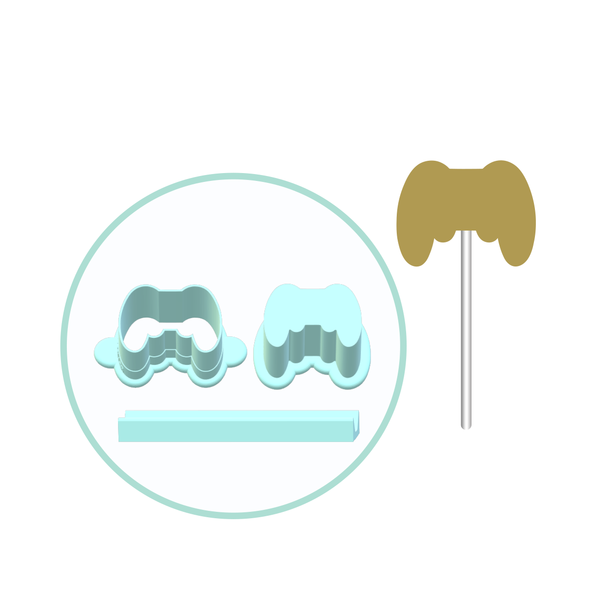 Game Controller Cake Pop Mold | Deluxe Cutter, Popper, and Tray Option
