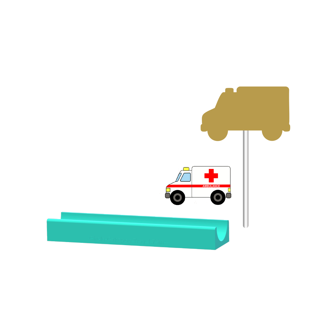 Ambulance Cake Pop Mold |Deluxe Cutter, Popper, and Tray Option