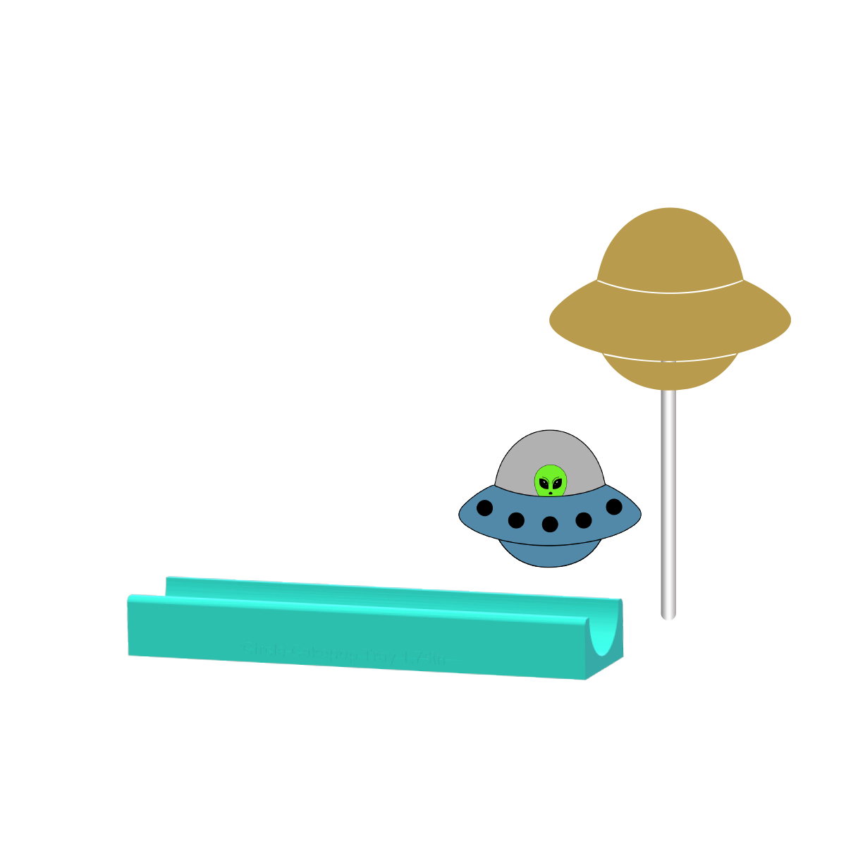 UFO Cake Pop Mold |Deluxe Cutter, Popper, and Tray Option