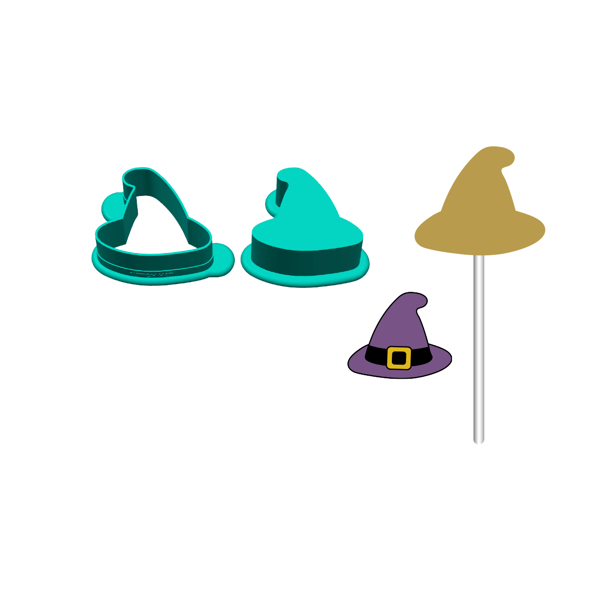 Witch Hat Cake Pop Mold | Deluxe Cutter, Popper