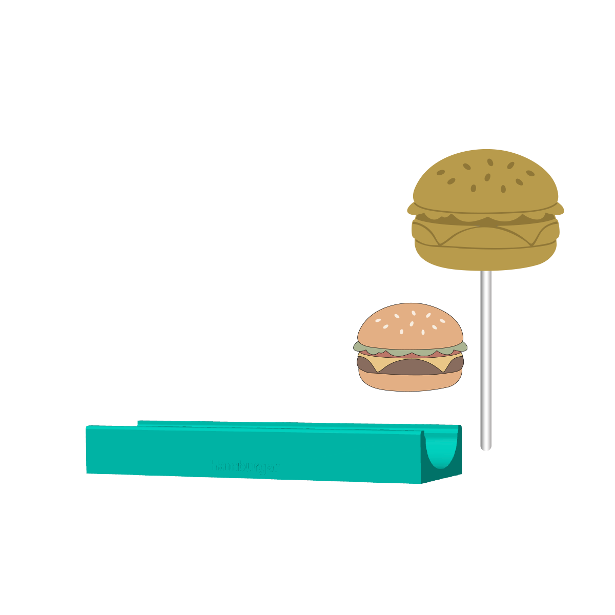 Hamburger Cake Pop Mold |Deluxe Cutter, Popper, and Tray Option