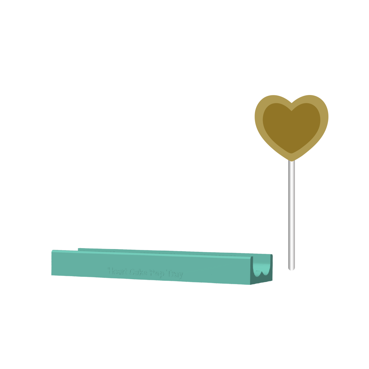 Heart Stuffed Cake Pop Mold with Filling Embosser |Deluxe Cutter, Popper, and Tray Option