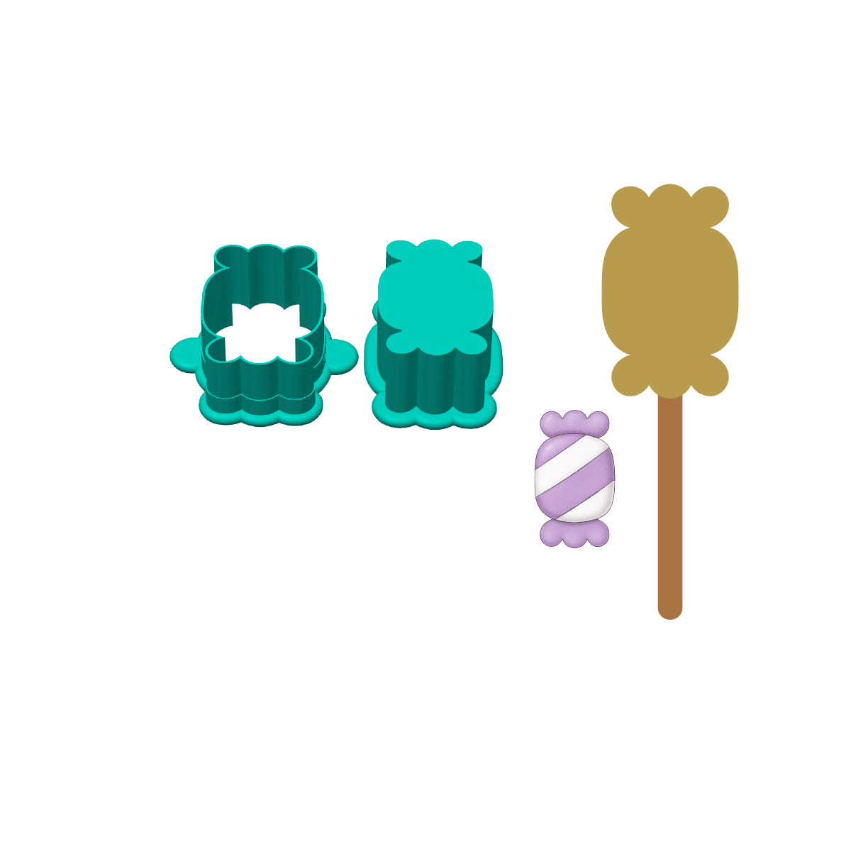 Candy Cakesicle Mold | Deluxe Cutter, Popper and Tray Options