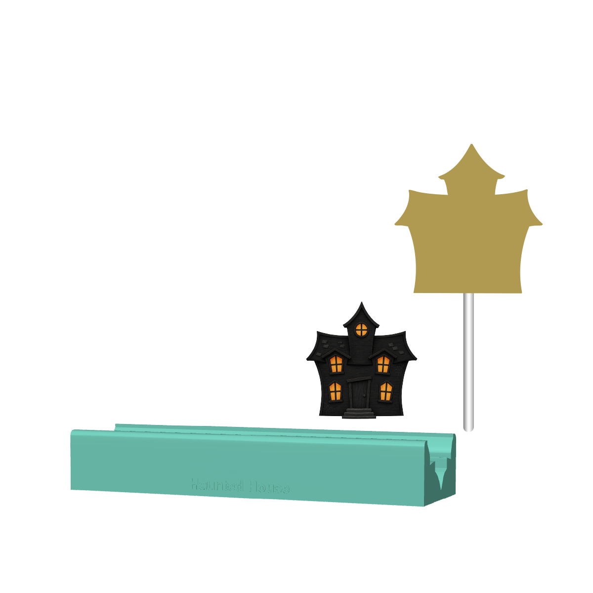 Haunted House Pop Mold | Deluxe Cutter, Popper, and Tray Options