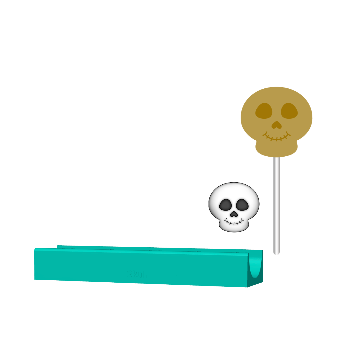 Skull Cake Pop Mold | Deluxe Cutter, Popper, and Tray Option