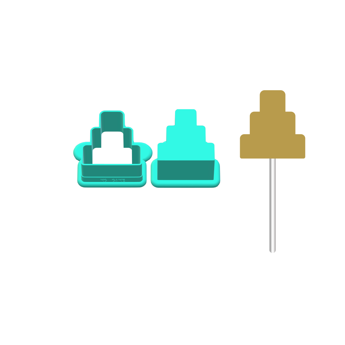 3-Tier Cake, Cake Pop Mold |Deluxe Cutter, Popper, and Tray Option